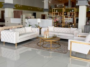 ⁦كنت كنب ثلاثي كريمي وودي⁩ - الصورة ⁦3⁩