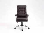 Office Chair Brown Leather Woody - Image 2