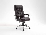 Office Chair Brown Leather Woody - Image 4