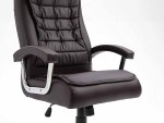 Office Chair Brown Leather Woody - Image 6