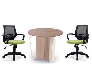 Round Meeting Table Woody - Image 2