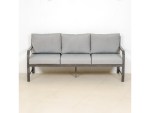 Nice Sofa Outdoor Three Seater Grey - Image 3