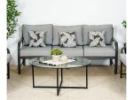Nice Sofa Outdoor Three Seater Grey - Image 5
