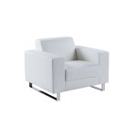 كنب مكتبي جلد ابيض صوفيا