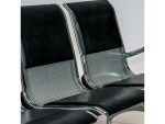 Leather Three Seat Waiting Chair 175cm Woody - Image 6