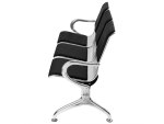 Three leather waiting chair