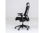 Nature Black Swivel Office Chair with Headrest Woody - Image 5
