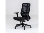 Nature Black Swivel Office Chair Without Headrest Woody - Image 4