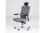 Nature Grey Swivel Office Chair with Headrest Woody - Image 4