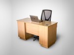Nago Office 140cm Brown Wood - Image 4