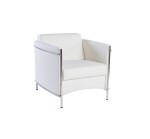 زها كنب مكتبي جلد أبيض