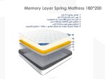 ميموري أسبرنج مرتبة 180*200 سم - Image 3