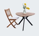 كلوفر طاولة خارجية وودي - الصورة 2