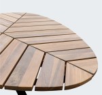 كلوفر طاولة خارجية وودي - الصورة 3