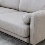 ⁦تورينو كنب ثلاثي جلد بيج غامق وودي⁩ - الصورة ⁦5⁩