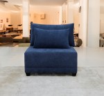 كنب زاوية فاخر ليدز الازرق