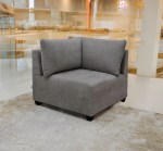 ليدز كنب زاوية فاخر رمادي