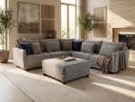 Leeds Grey Corner Sofa Set - Image 2