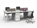 Alara Two Person Workstation120cm Woody - Image 3