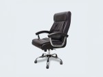 Office Chair Brown Leather Woody - Image 3