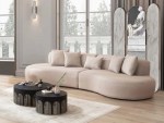 Oval wooden four-seater sofa - Image 8