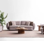 New Luna three-seater sofa