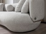 Navetta Four Seater Sofa Grey 305cm Woody - Image 4