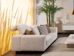 Accorsa Three Seater Sofa Cream 230cm Woody - Image 4