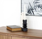 حامل شموع أسود