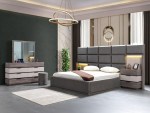 Hippie Grey Bedroom Set 180x200cm Six Pieces Woody - Image 8