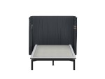 Trend navy fabric bed 120 x 200 cm Woody - Image 4
