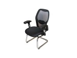 Office Chair Black Fixed Mesh Woody - Image 3