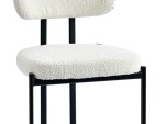 Jade White Armless Woody Chair - Image 4