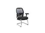 Office Chair Black Fixed Mesh Woody - Image 4