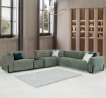 فيولا طقم كنب زاوية أخضر وودي