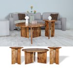 طقم طاولات قهوة 3 قطع هندي
