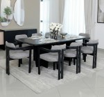 بادوفا طاولة طعام أسود