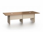 New Nera Brown Meeting Table 280cm Woody - Image 4
