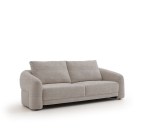 Seattle Three Seater Sofa Grey 237cm Woody - Image 3