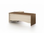 New Nira Office 200cm Brown Wood - Image 5