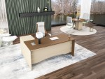 New Nera Desk 180cm Brown Woody - Image 2