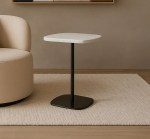 سبيندر طاولة خدمة بقاعدة سوداء وودي