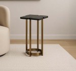 ميكسال طاولة خدمة بسطح خشبي