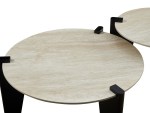 Dyson Travertine Side Table 60x60cm Woody - Image 3