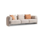 San Vito Four Seater Sofa Cream 260cm Woody - Image 14