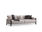 Padova Four Seater Sofa Dark Grey 260cm Woody - Image 5