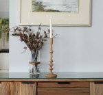 شمعدان بوهيمي بني طويل