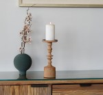 شمعدان بوهيمي بني كبير