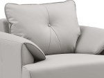 Era Single Gray Leather Sofa - Image 2