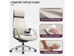 Embra Luxury Office Chair Beige with Headrest Woody - Image 8